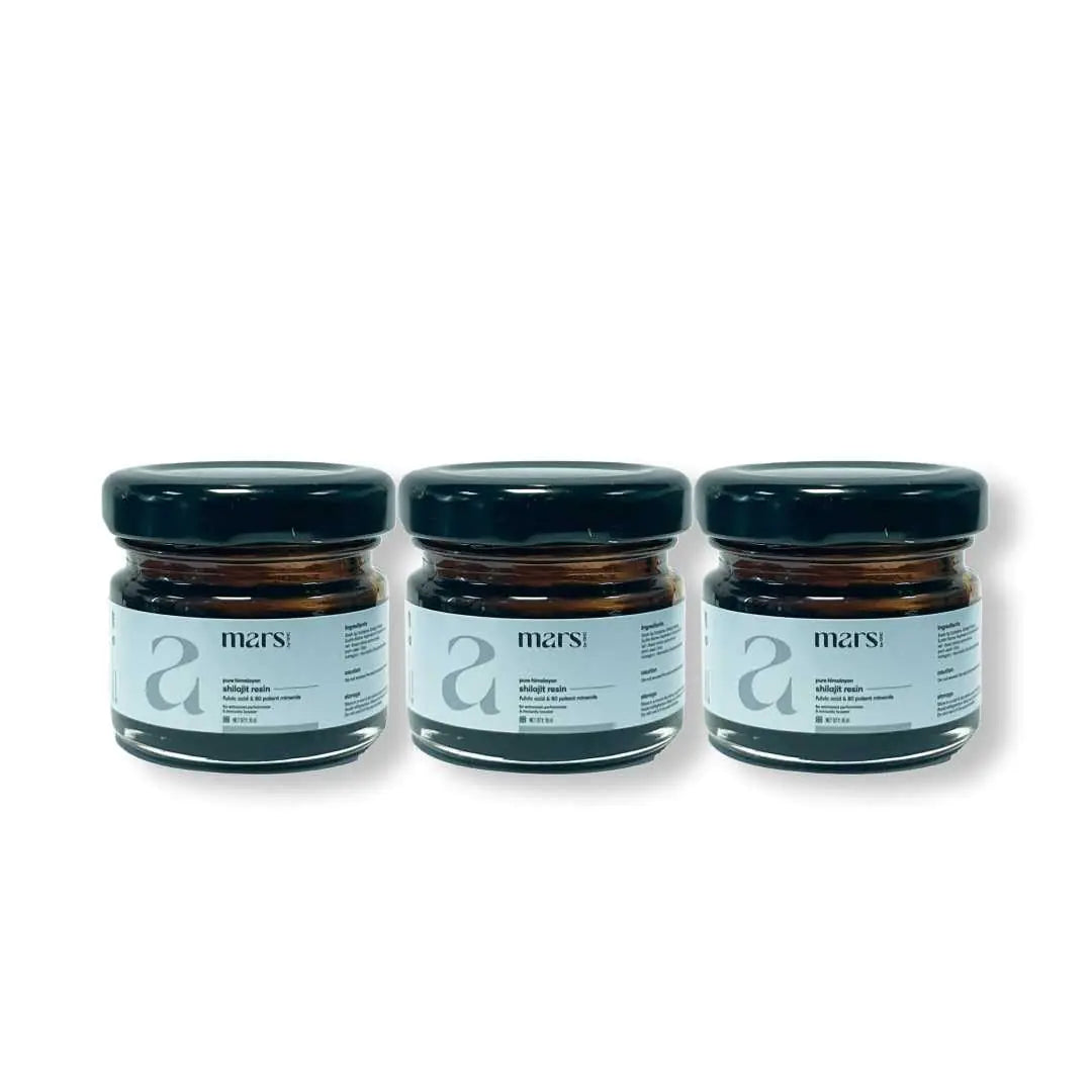 mars by GHC Pure Himalayan Shilajit (Resin) - 60g (3-Pack)