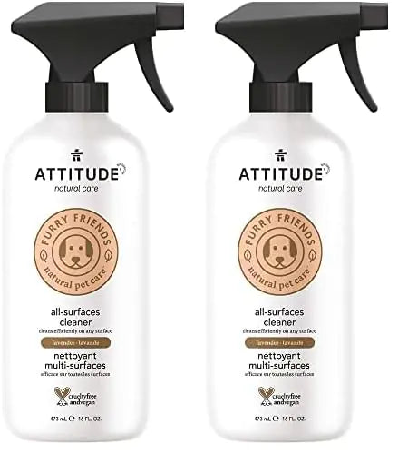 ATTITUDE All Surface Cleaner for Pets, Plant and Mineral-Based Ingredients 16 Fl Oz (Pack of 2)