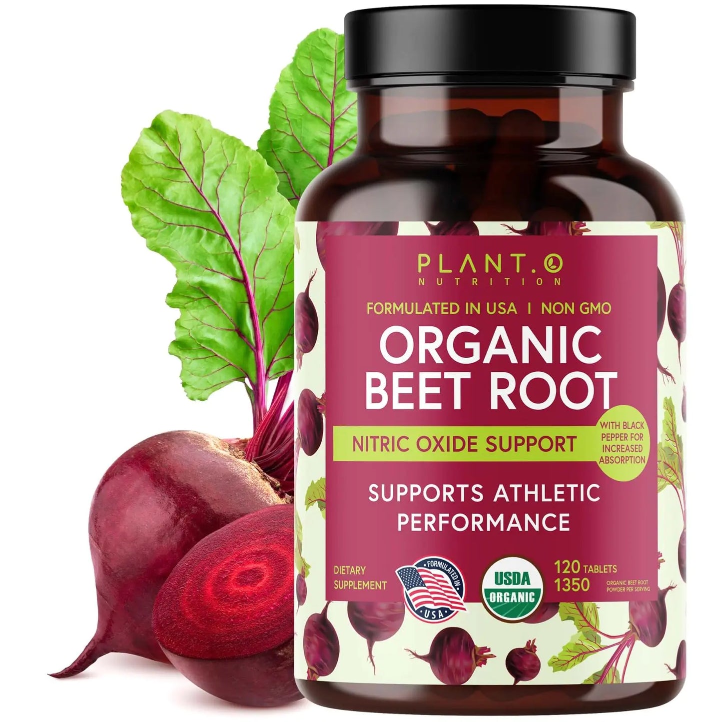 Plant.O Premium Organic Beet Root Tablets