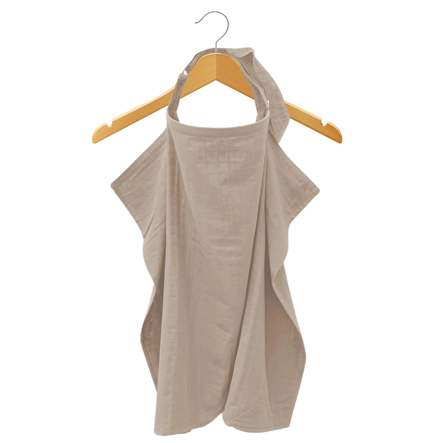 Organic Cotton Muslin Nursing Cover - Oatmeal Beige