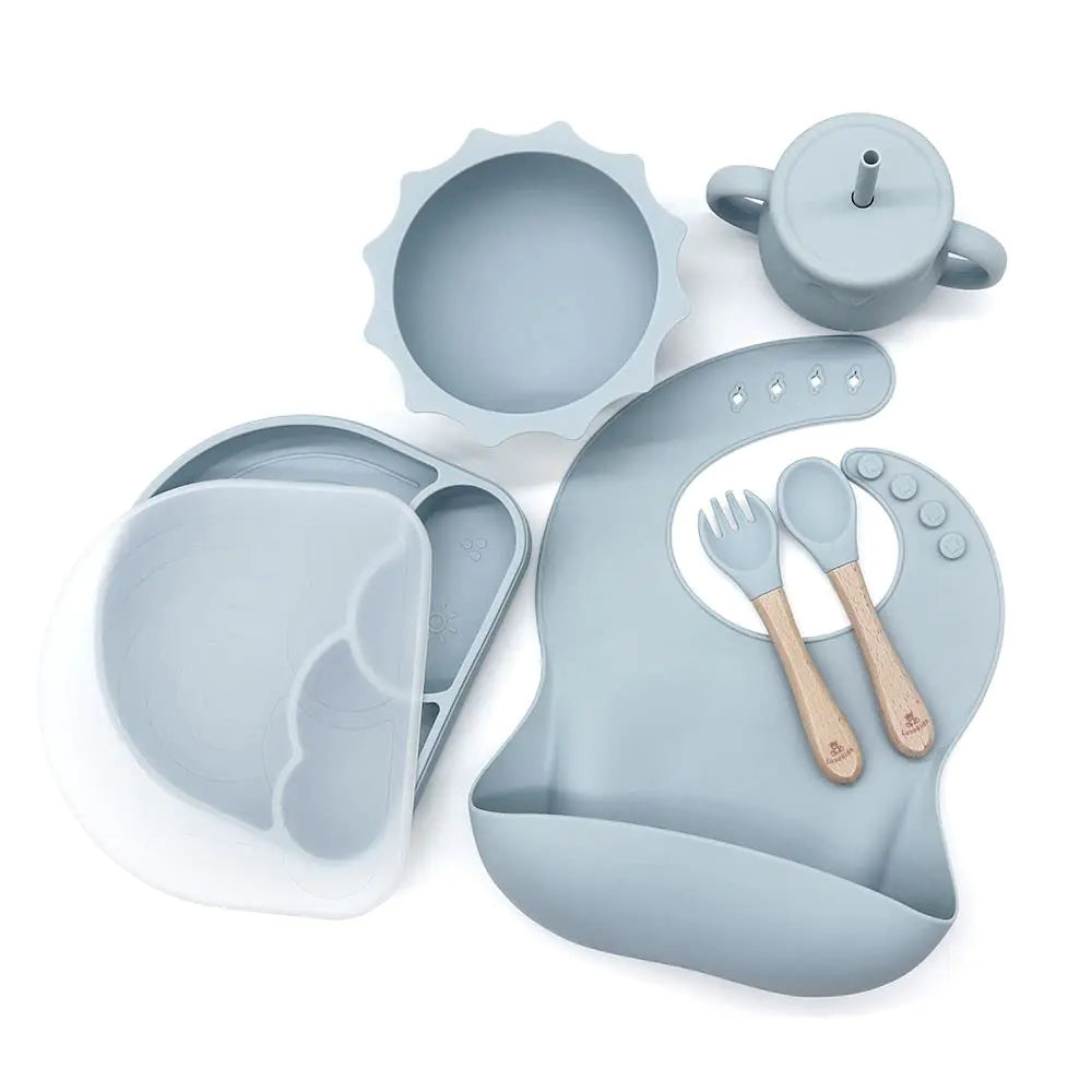 Luxekids Silicone Baby Feeding Set - 6 Pieces