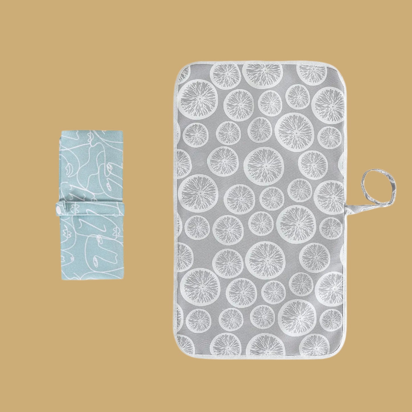Foldable Baby Changing Mat - Citrus 2-Pack