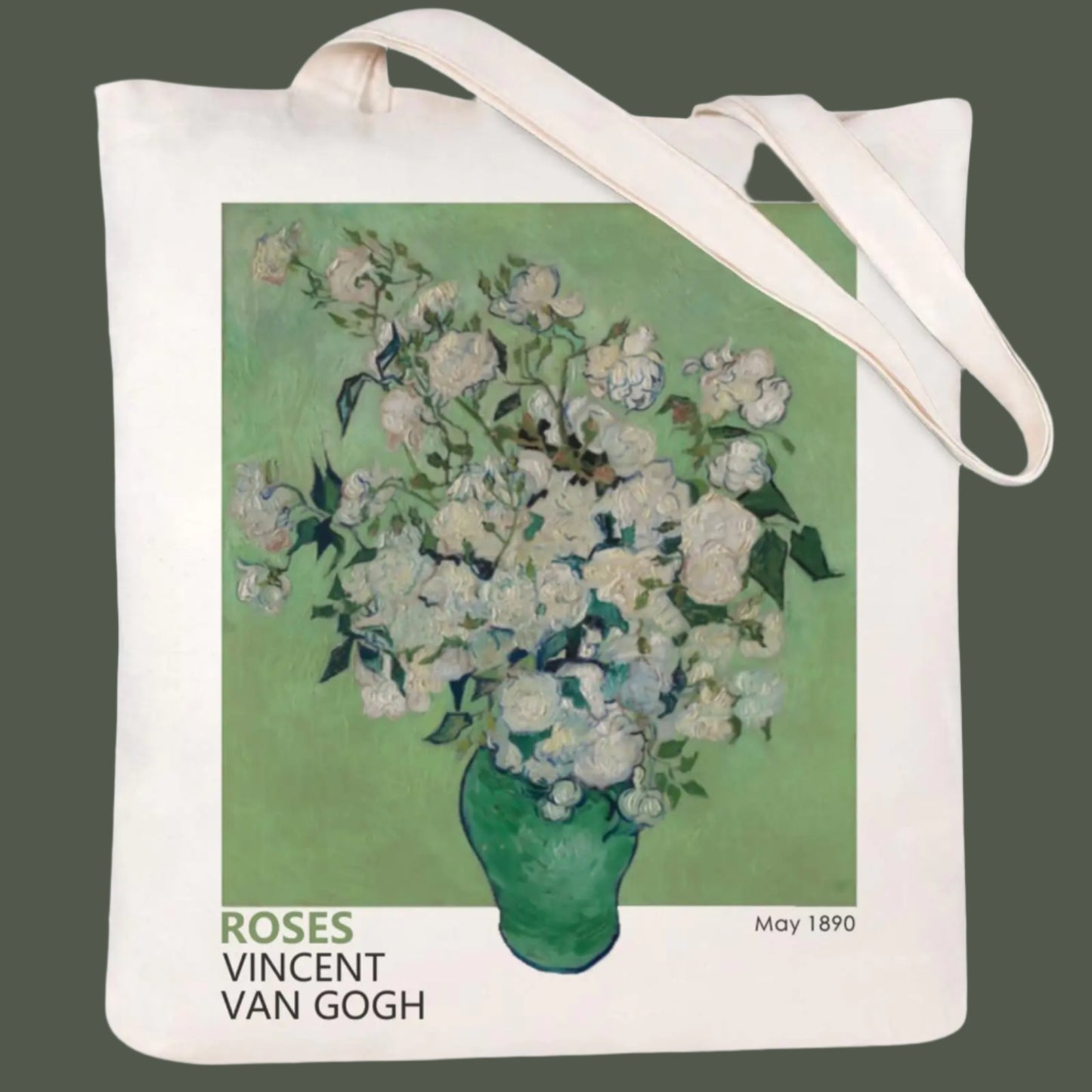 Roses Canvas Tote Bag