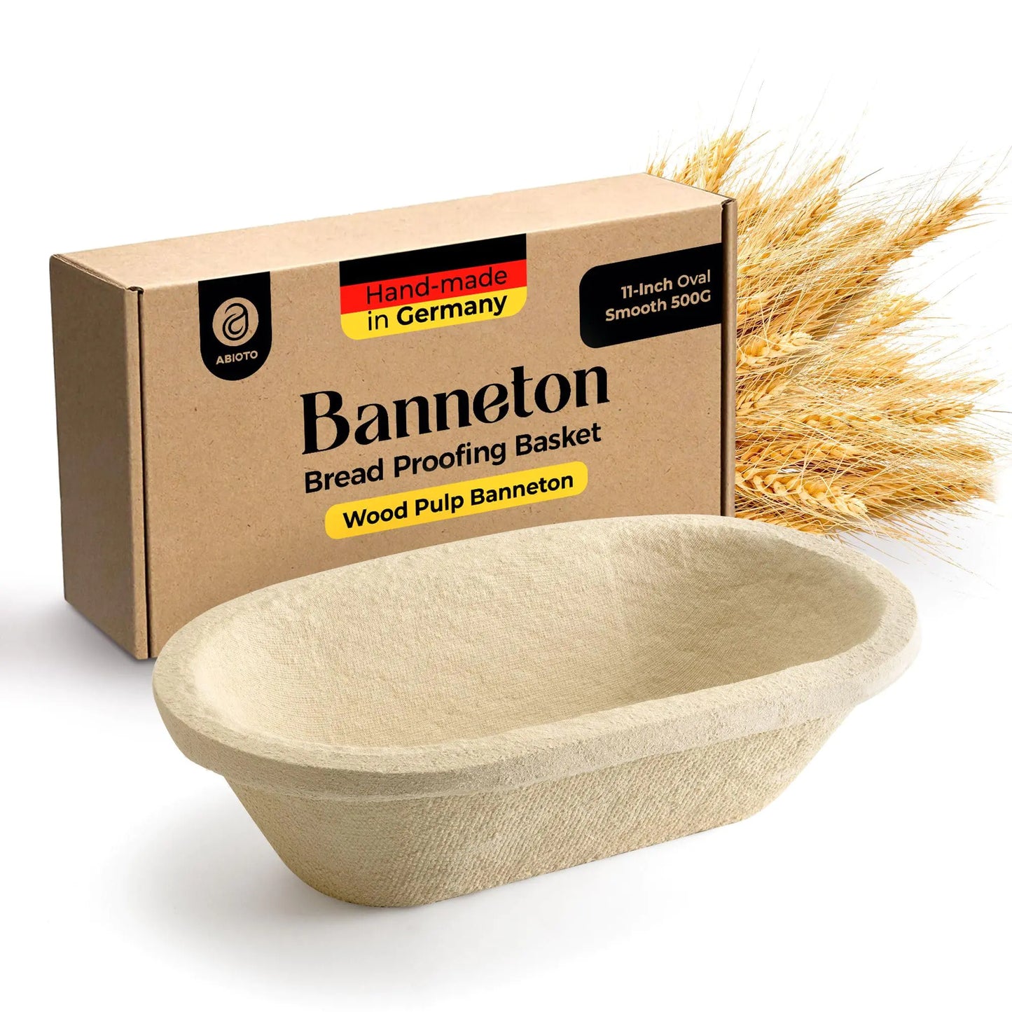 Oval Wood Pulp Banneton Bread Proofing Basket – 11"