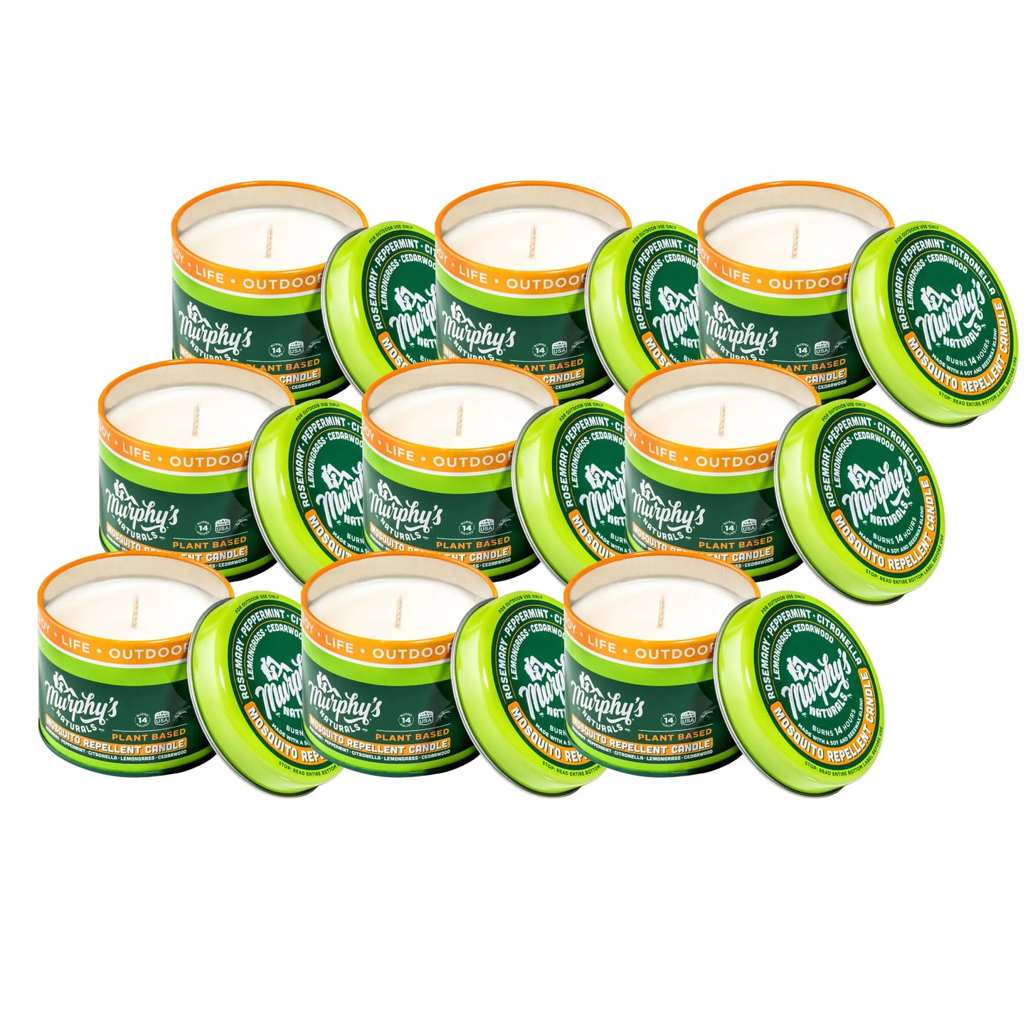 Murphy's Naturals Mosquito Repellent Candles | 3.5oz Candles | 9 Pack