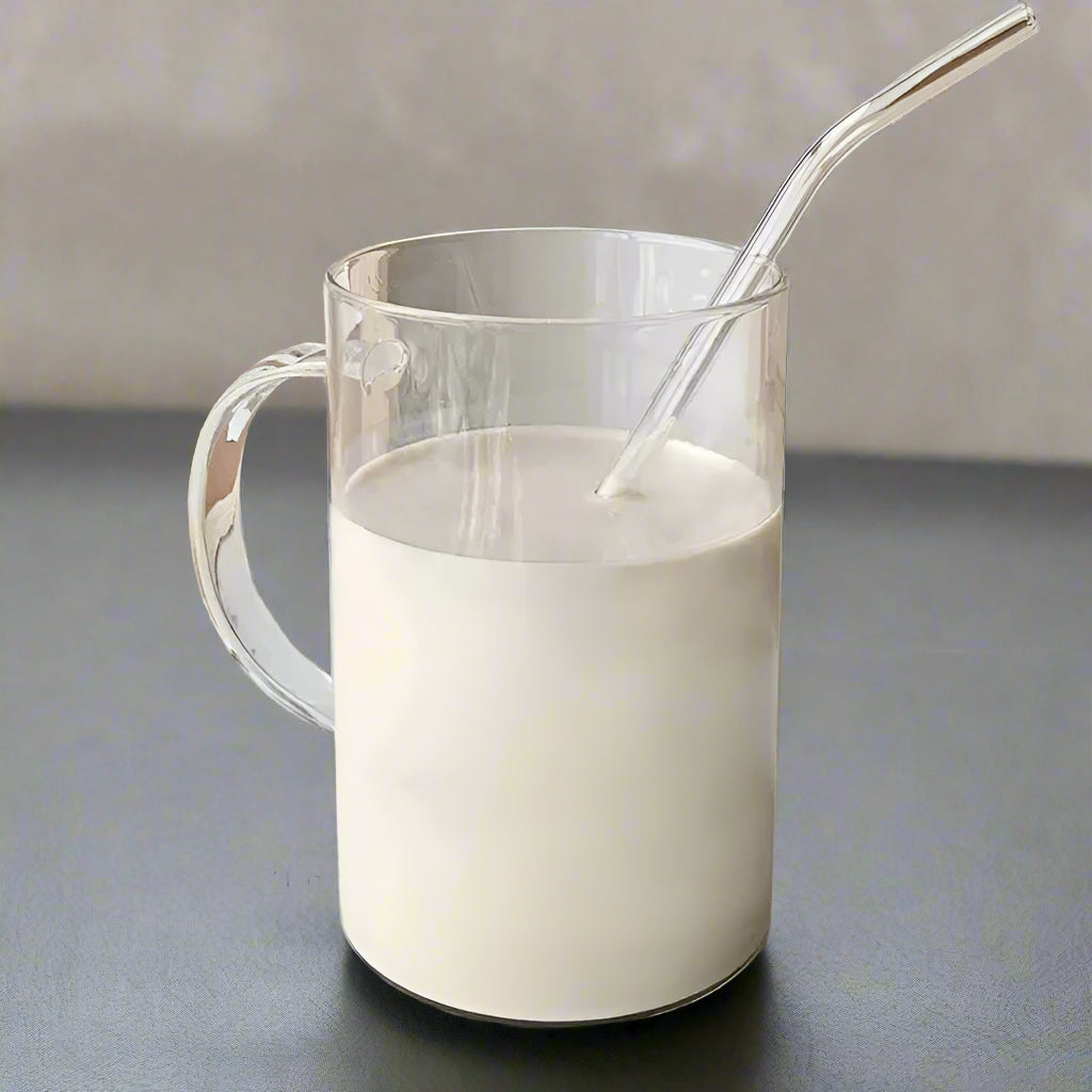 Glass Tumbler with Lid & Straw