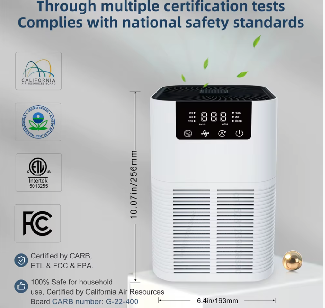 HEPA Air Purifier with Aromatherapy & Ionizer
