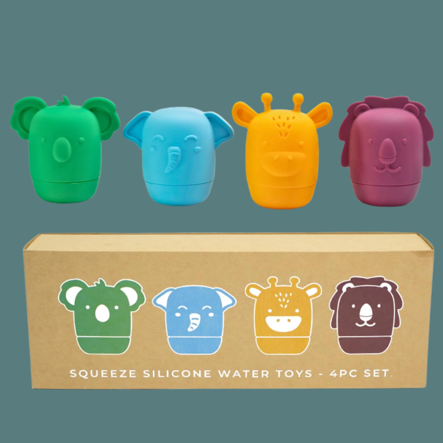 Wild Safari Nontoxic Mold-Free Baby Bath Toys