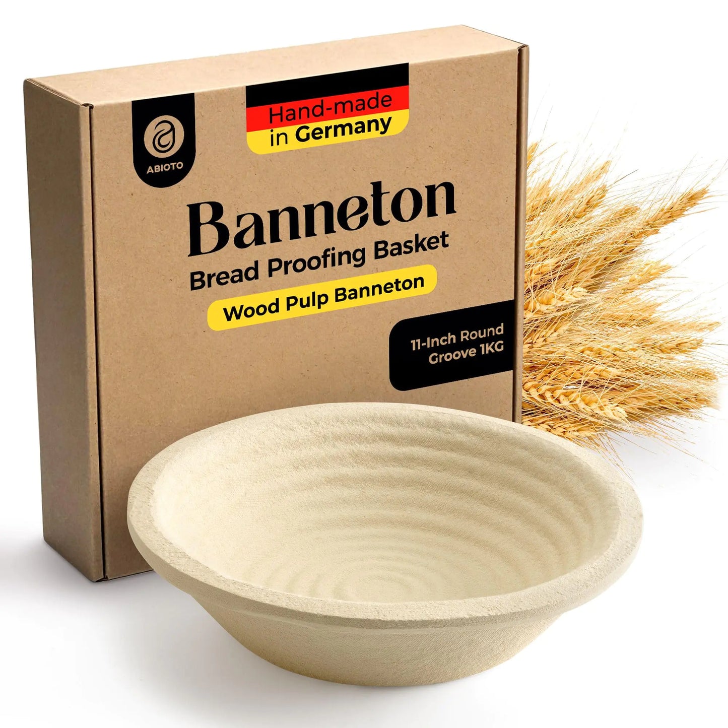 Round Wood Pulp Banneton Bread Proofing Basket – 11"