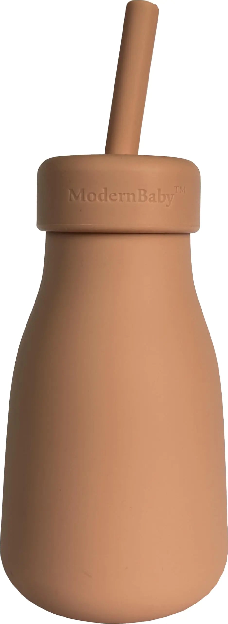Silicone Straw Sippy Cup 8.5oz/250ml 6-24 Months (Rust)