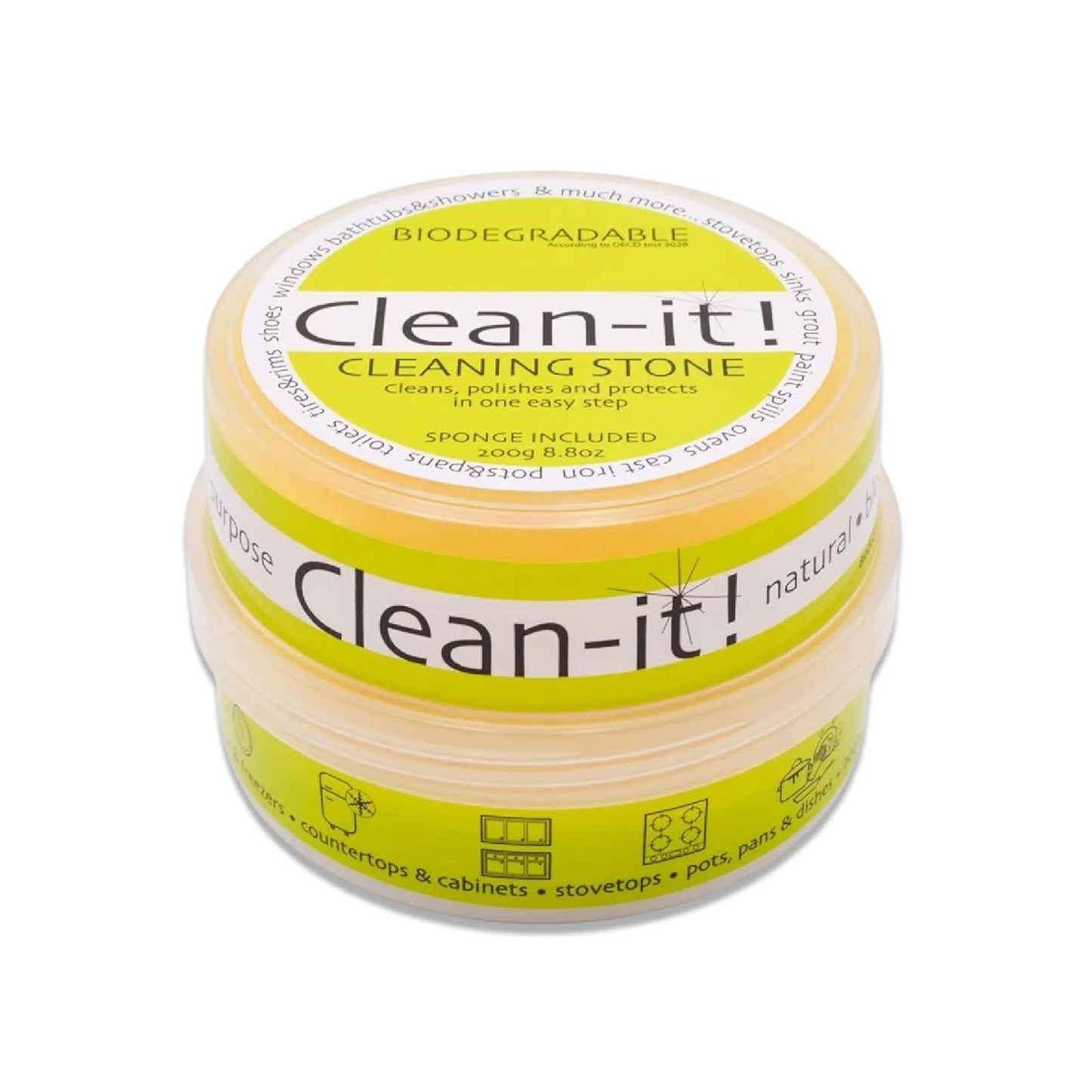 Clean-It! Cleaning Stone and Applicator Sponge Multi Purpose Cleanser