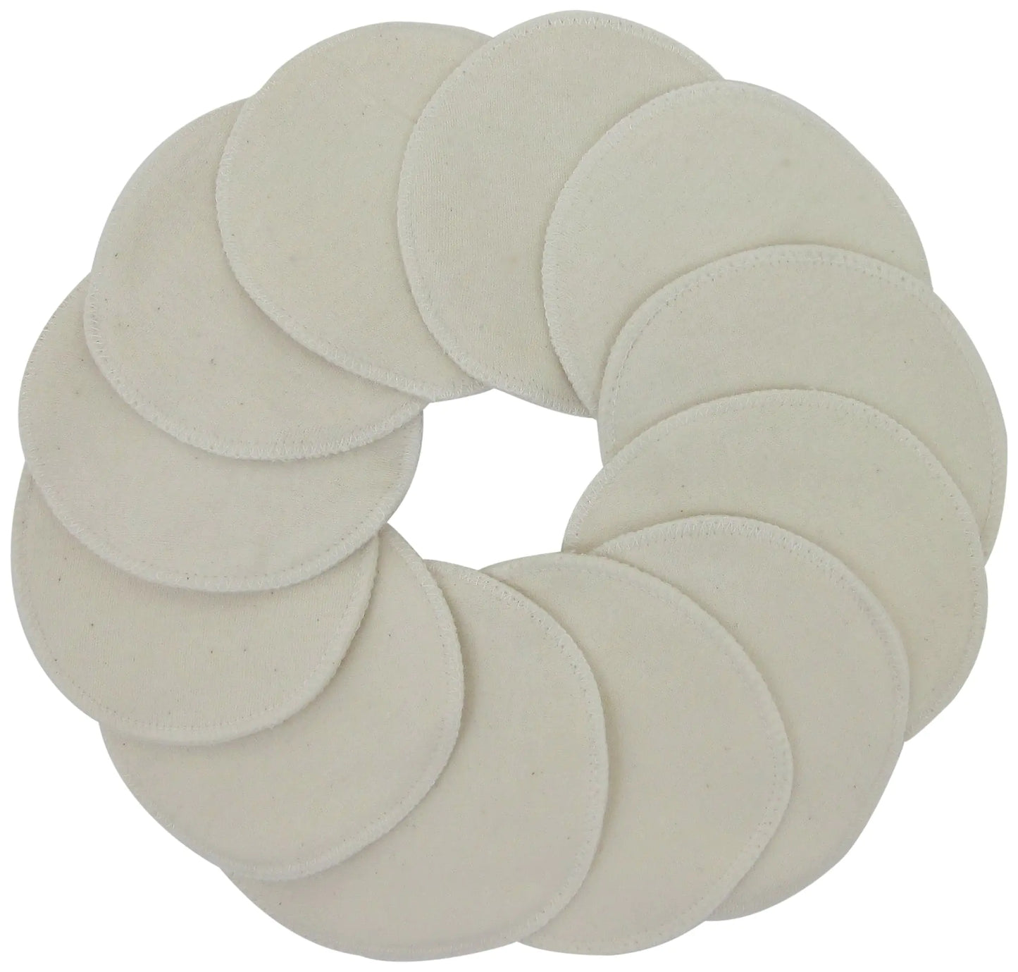 Organic Cotton Reusable Nursing Pads - 12 Count