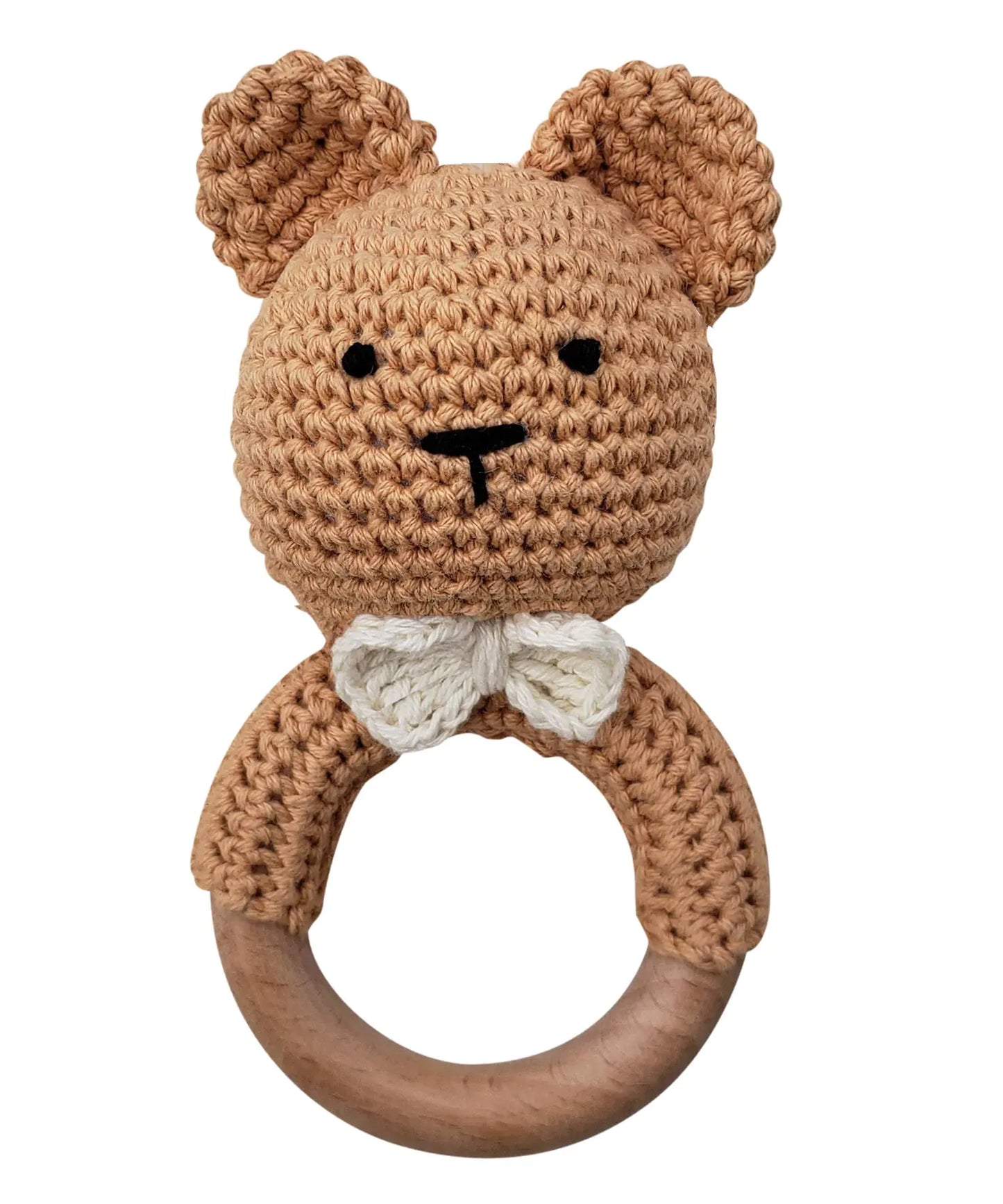 Natural Crochet Teddy Bear Teether
