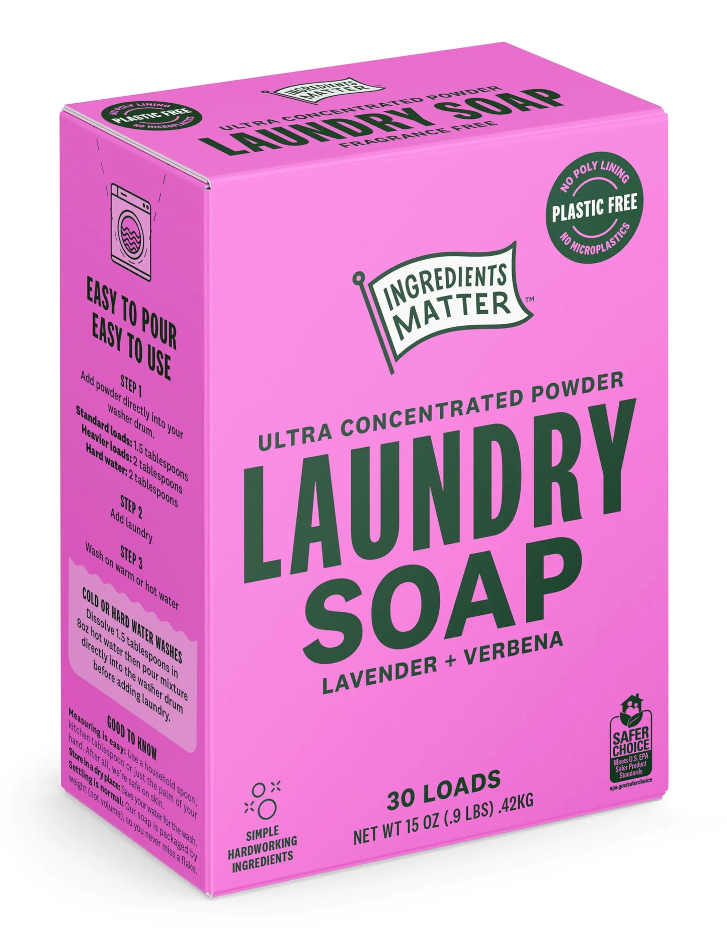 Ingredients Matter Powder Laundry Soap - Lavender