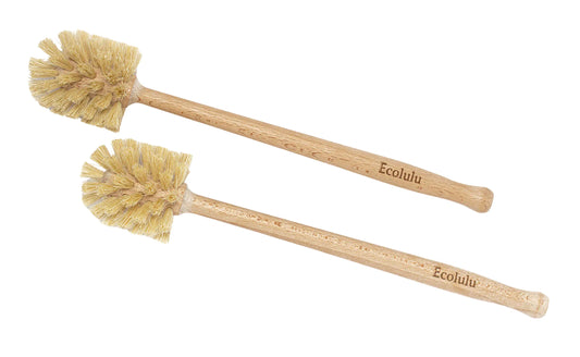 Wooden Eco Friendly Toilet Brush 2-Pack