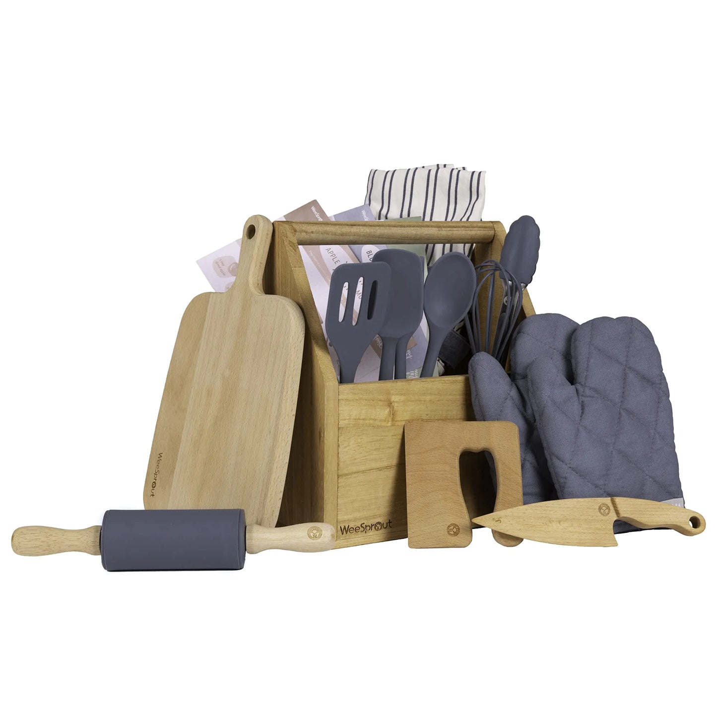 WeeSprout Little Chef Kid's Cooking & Baking Set - 14 Piece Cooking Set