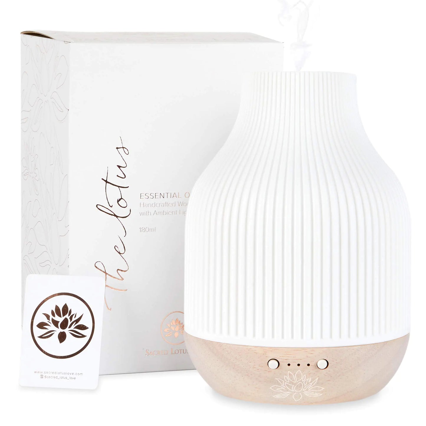 The Lotus Ceramic Essential Oil Diffuser