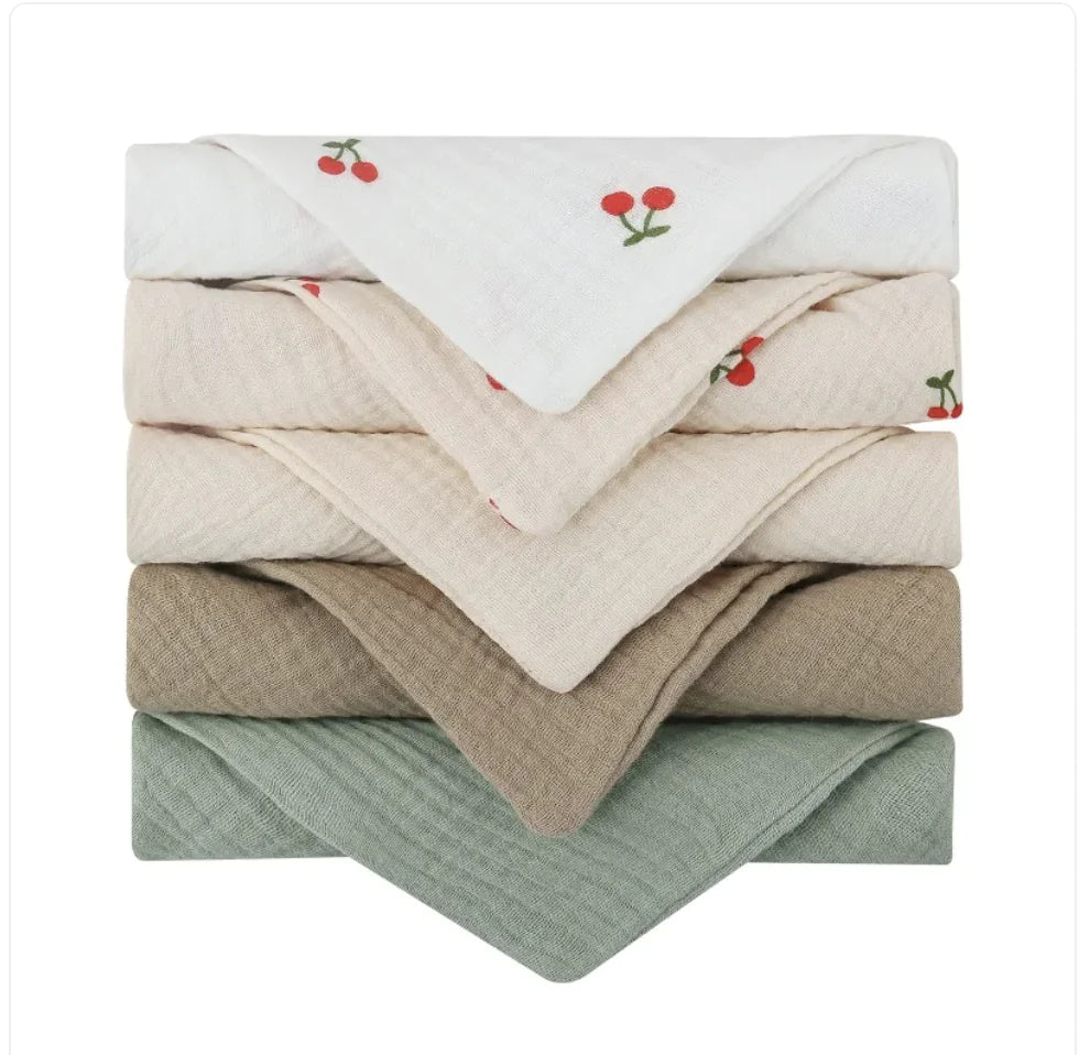 5-Pack Baby Muslin Washcloths