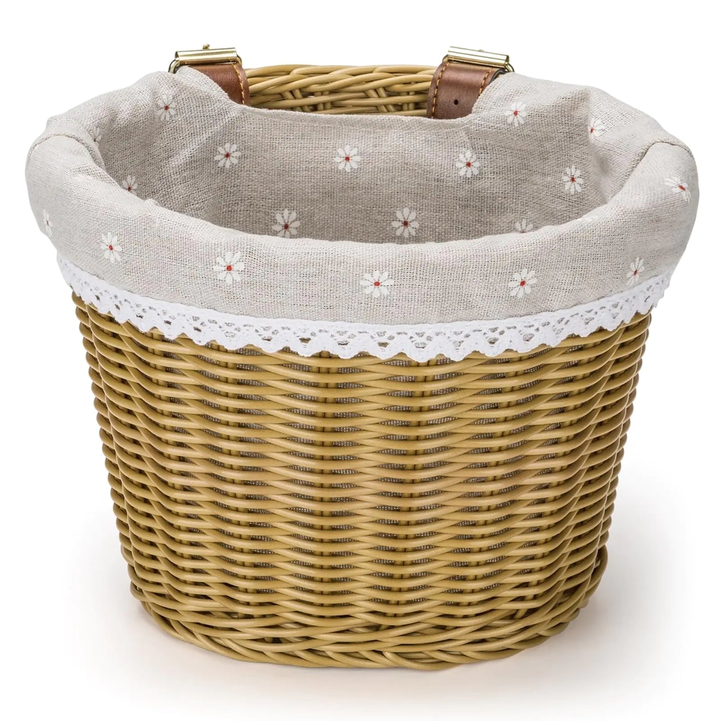 Handmade Woven Wicker Bike Basket