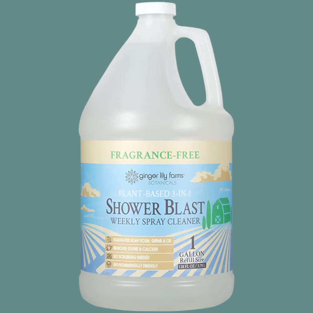 Ginger Lily Farms Botanicals 3-in-1 Shower Blast Weekly Spray Cleaner - 1 Gallon (128 fl. oz.)