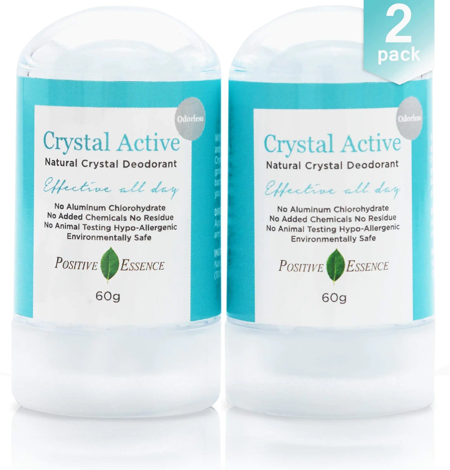 Thai Crystal Deodorant Stone (2 Pack)
