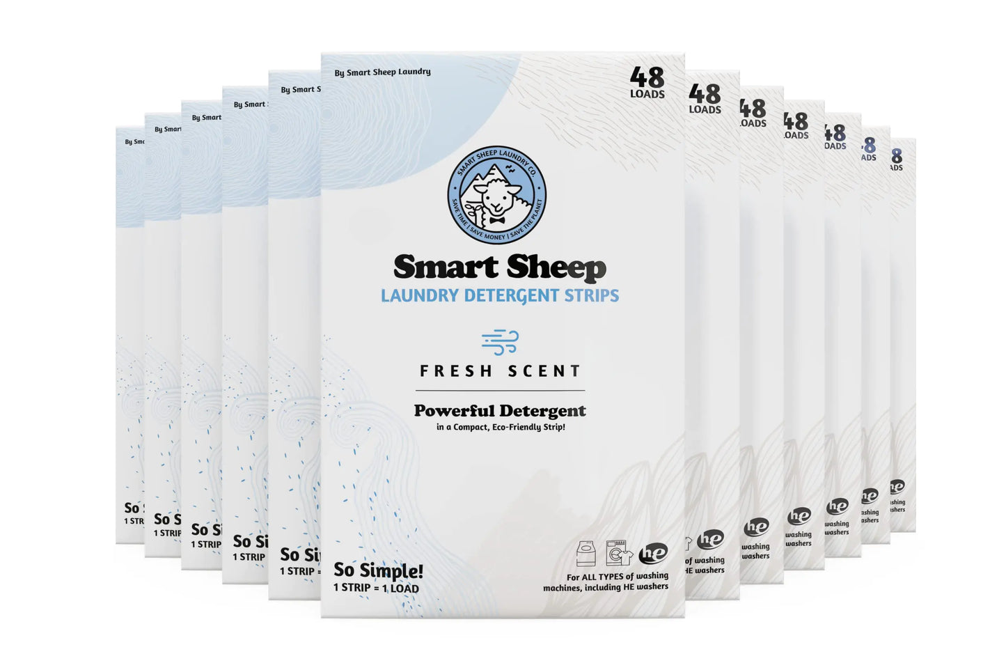 Smart Sheep Laundry Strips 480 loads 10 Pack - Fresh Scent