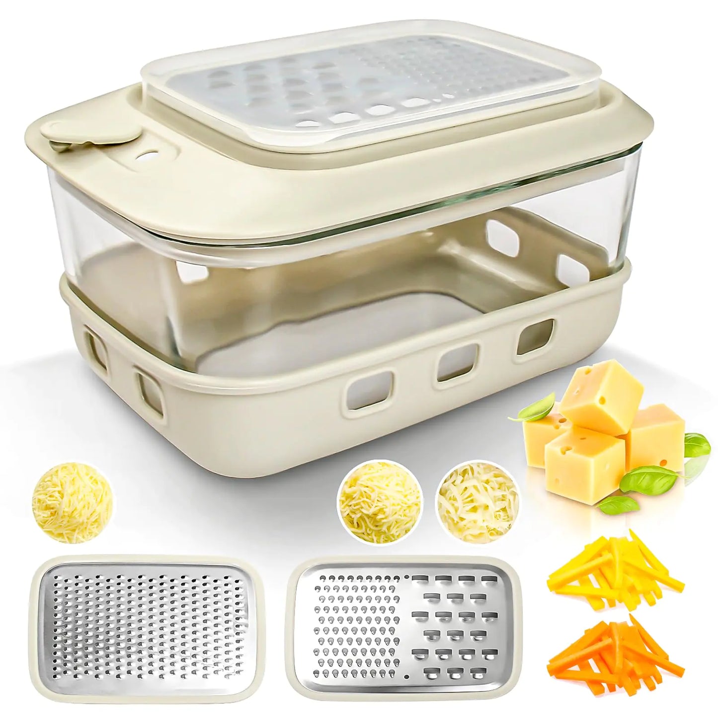 Grater with Glass Container