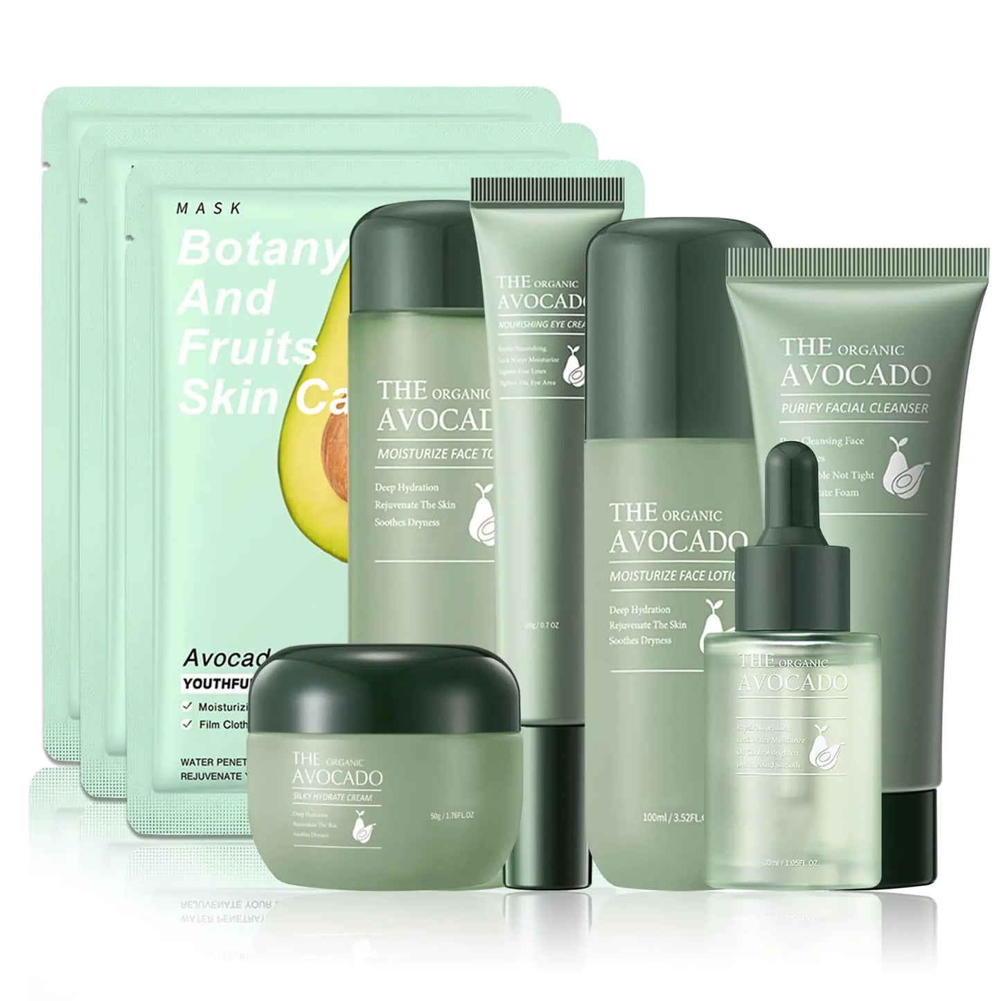 The Organic Avocado Skincare Set - Travel Size