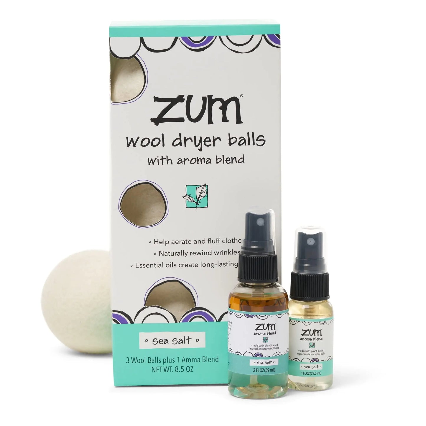 Indigo Wild Zum Laundry Dryer Balls Kit