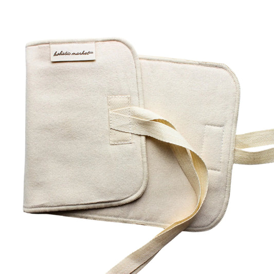 Holistic Market Co. Castor Oil Pack - Unbleached Organic Cotton 32x16cm