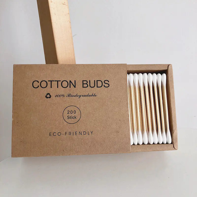 Bamboo Cotton Swabs (200 pcs)